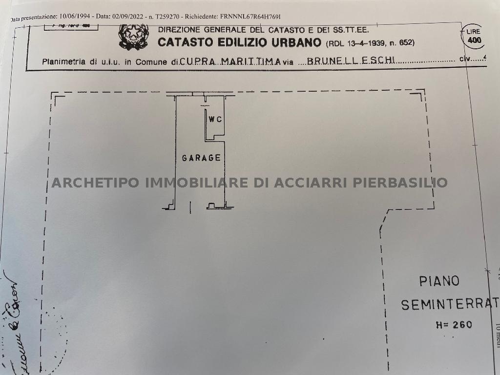 LA CASA DI FILIPPO E NICOLA/RIF 255  VENDITA CUPRA MARITTIMA